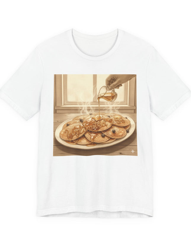 "Pancakes with Syrup" Unlimited 256 Unisex Jersey Short Sleeve Tee