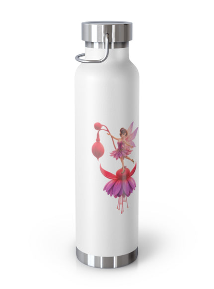"Fuchsia Fairy" Copper Vacuum Insulated Bottle, 22oz