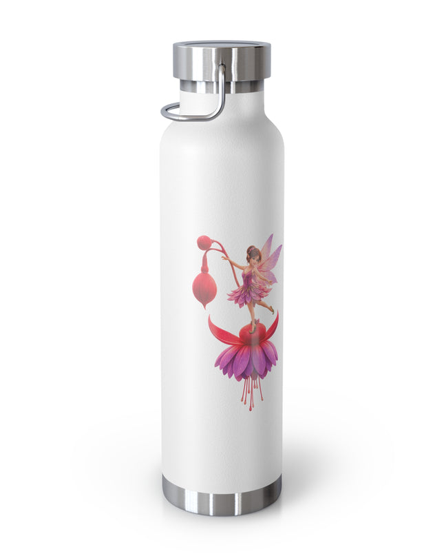 "Fuchsia Fairy" Copper Vacuum Insulated Bottle, 22oz