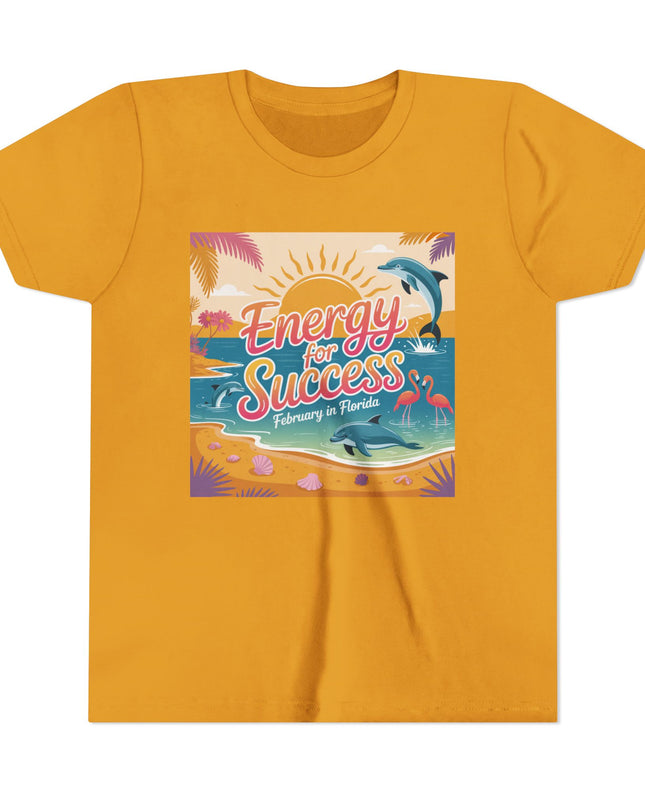"February in Florida, Energy for Success" Youth Short Sleeve Tee