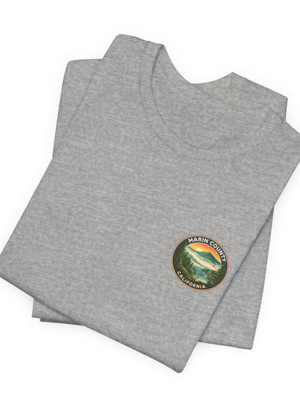 "Marin County - Above the Fog - No Text" (2-sided) Unisex Jersey Short Sleeve Tee