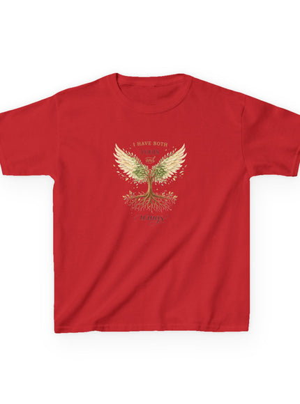 "I Have Both Roots and Wings" Kids Heavy Cotton Tee