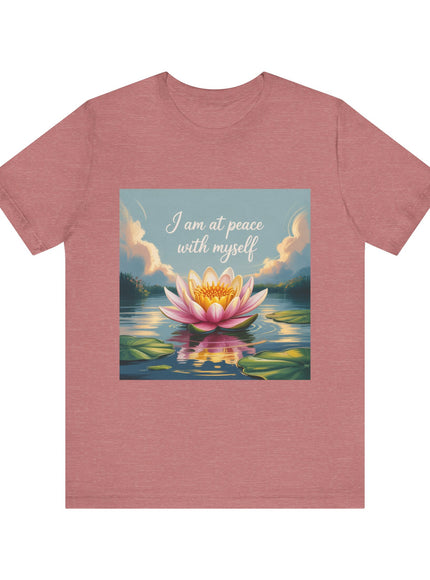 "I am at Peace with Myself" Women's and Men's Jersey Short Sleeve Tee