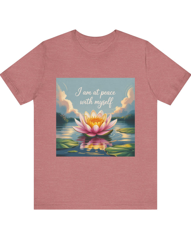 "I am at Peace with Myself" Women's and Men's Jersey Short Sleeve Tee