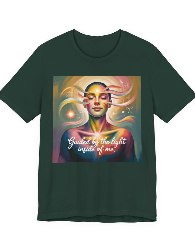 "Guided by the Light Inside of Me" Unisex Jersey Short Sleeve Tee