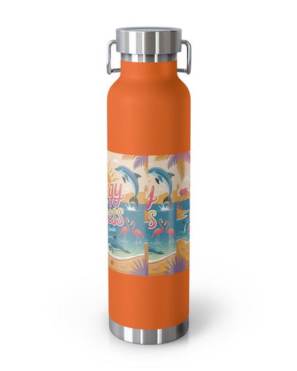 "February in Florida, Energy for Success" Copper Vacuum Insulated Bottle, 22oz