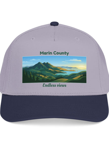 "Marin County - Endless Views" Mid Profile Baseball Cap