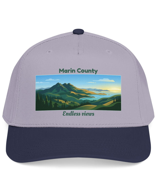"Marin County - Endless Views" Mid Profile Baseball Cap