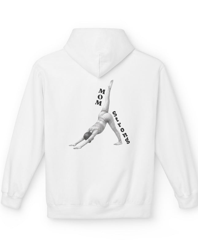 "Mom Strong Pilates" (Darker ink on both sides) Unisex Midweight Softstyle Fleece Hoodie