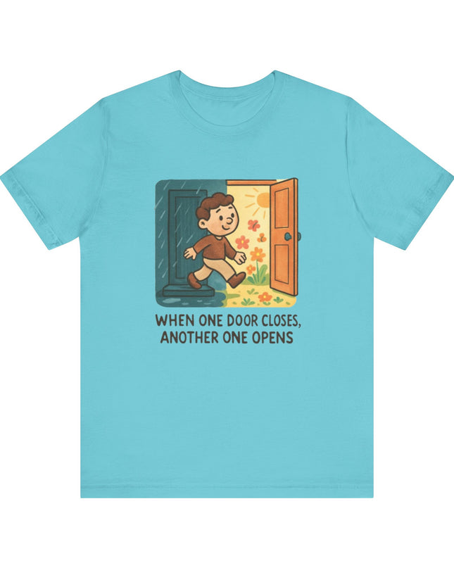 "Door Closes" Unisex Jersey Short Sleeve Tee