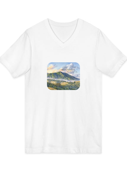 "Mount Tamalpais, the Sleeping Lady" Mount Tamalpais, the Sleeping LadyUnisex Jersey Short Sleeve V-Neck Tee