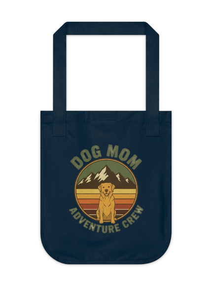 "Dog Mom" Organic Canvas Tote Bag