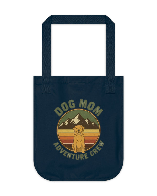 "Dog Mom" Organic Canvas Tote Bag