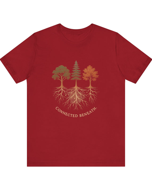 "Connected Beneath" Unisex Jersey Short Sleeve Tee