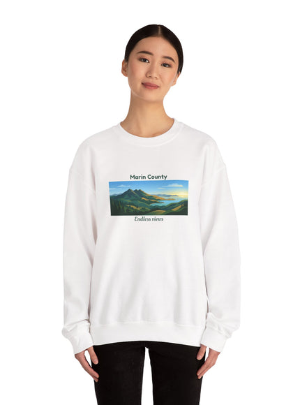 "Marin County - Endless Views" Unisex Heavy Blend Crewneck Sweatshirt