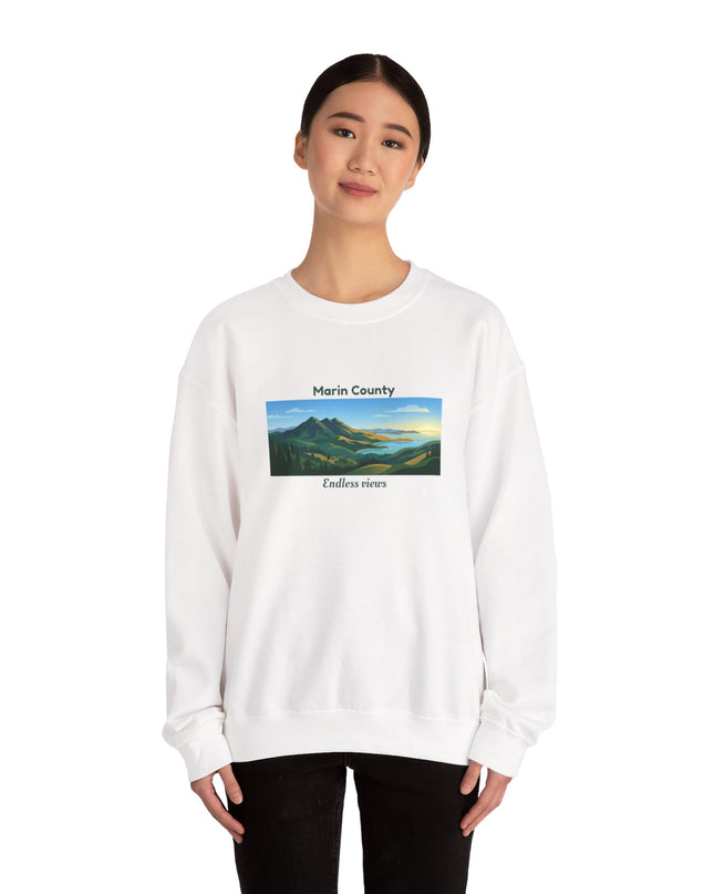 "Marin County - Endless Views" Unisex Heavy Blend Crewneck Sweatshirt