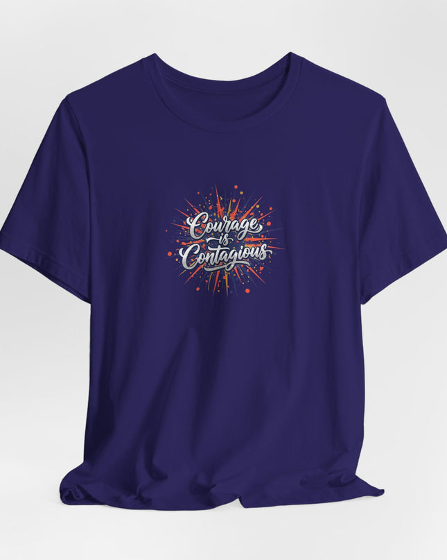 "Courage is Contagious" Unisex Jersey Short Sleeve Tee