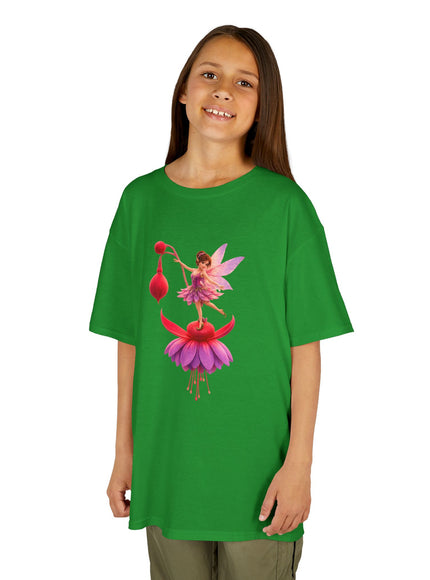 "Fuchsia Fairy" Kids Heavy Cotton Tee