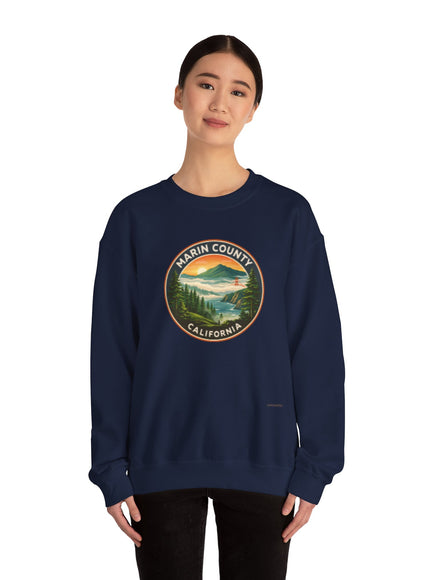 "Marin County, Above the Fog - no text" Unisex Heavy Blend Crewneck Sweatshirt