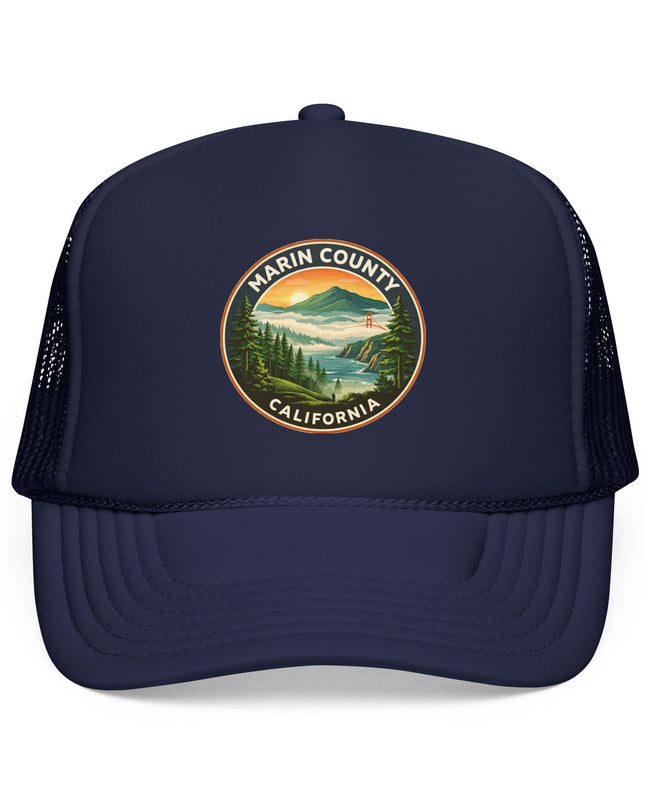 "Marin County, Above the Fog" Foam Trucker Hat