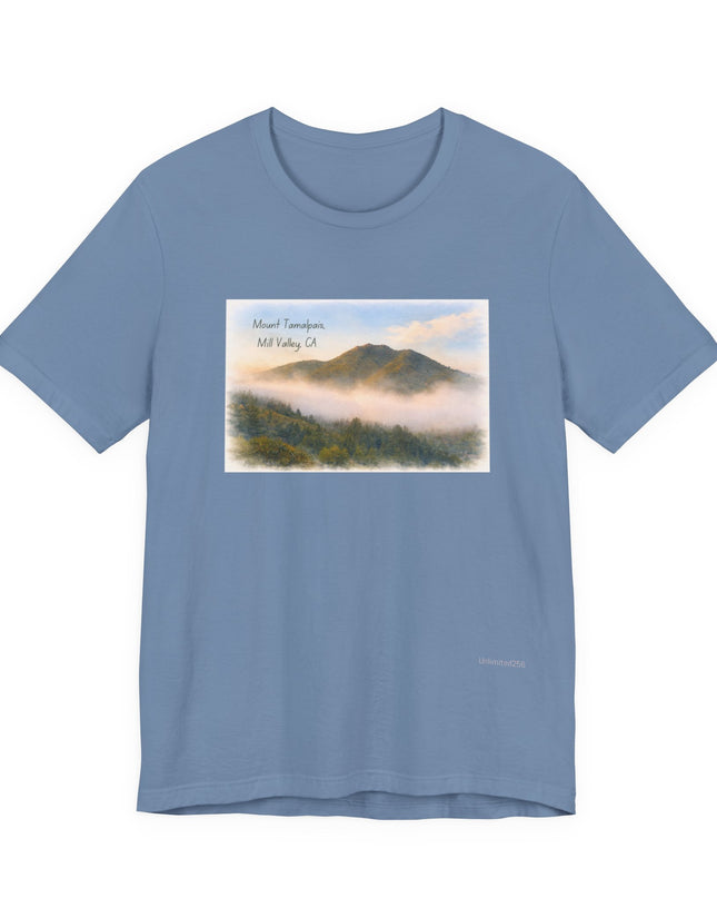 "Mount Tamalpais, Mill Valley, California" Unisex Jersey Short Sleeve Tee