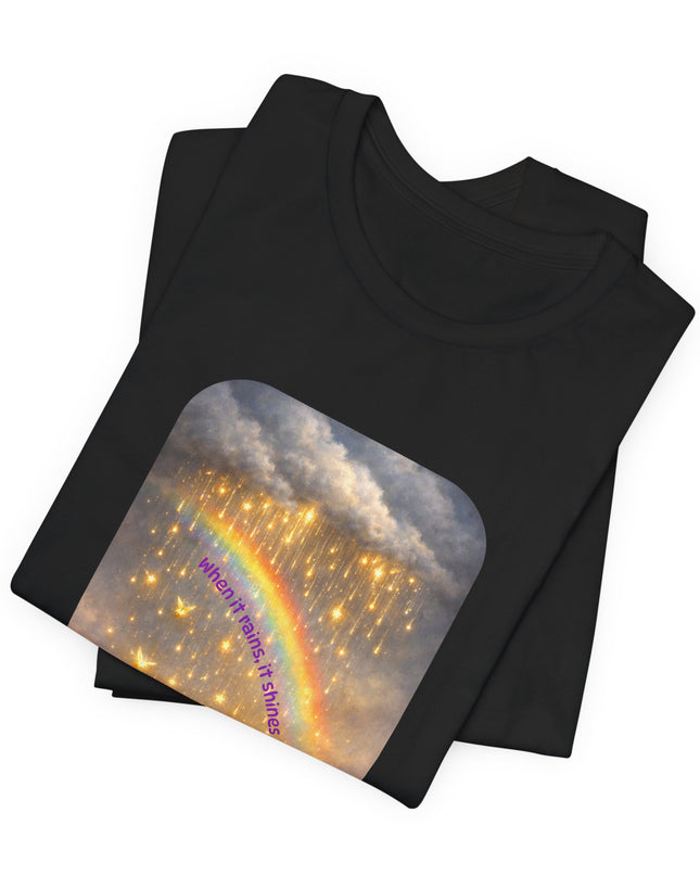 "When It Rains, It Shines" Unisex Jersey Short Sleeve Tee