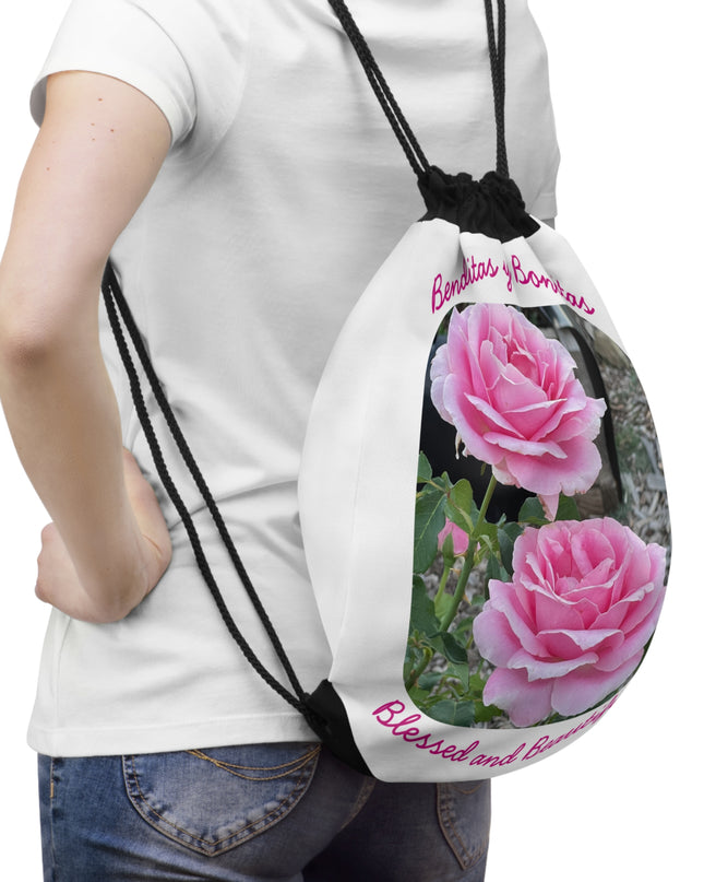 "Blessed and Beautiful" Drawstring Bag