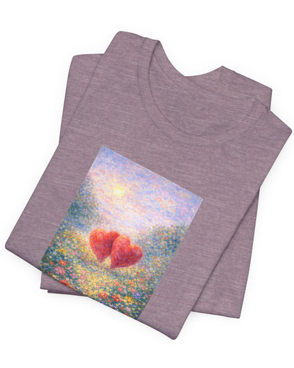"Valentine's Day - Monet Style" Unisex Jersey Short Sleeve Tee