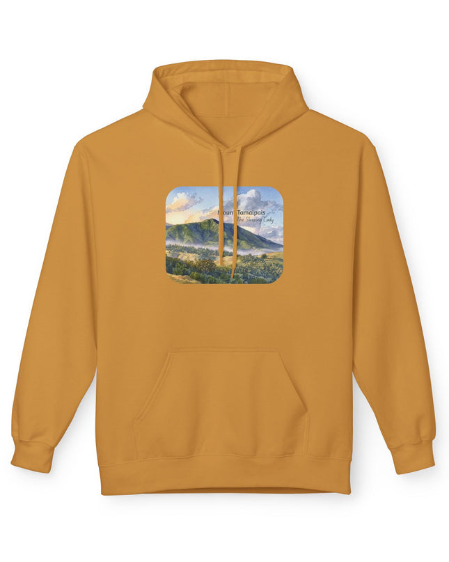 "Mount Tamalpais, the Sleeping Lady" Unisex Midweight Softstyle Fleece Hoodie