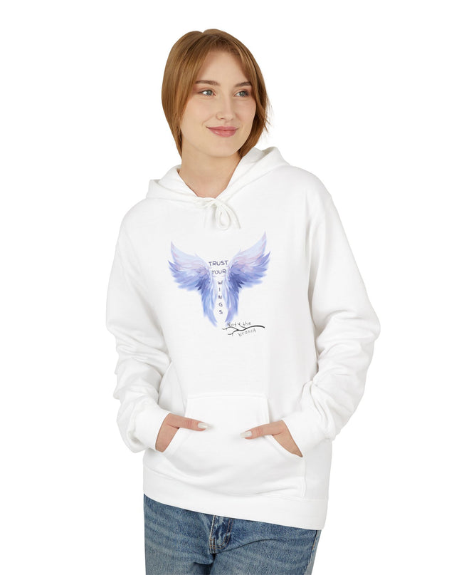 "Trust your Wings, Not the Branch" Unisex Midweight Softstyle Fleece Hoodie