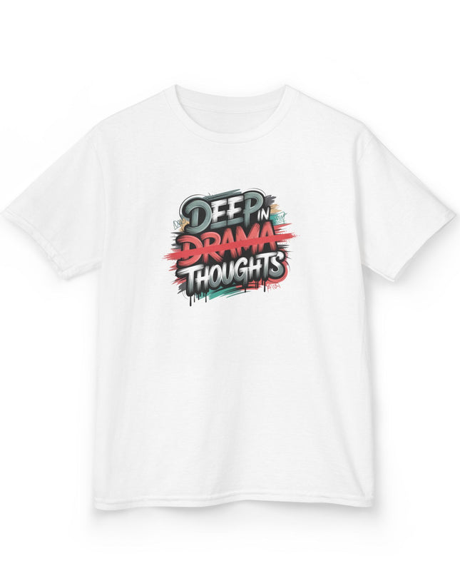 "Deep in Drama Thoughts" Kids Heavy Cotton Tee