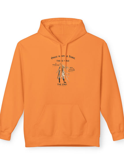 "She Saved Herself V1" (Ink both sides) Unisex Midweight Softstyle Fleece Hoodie