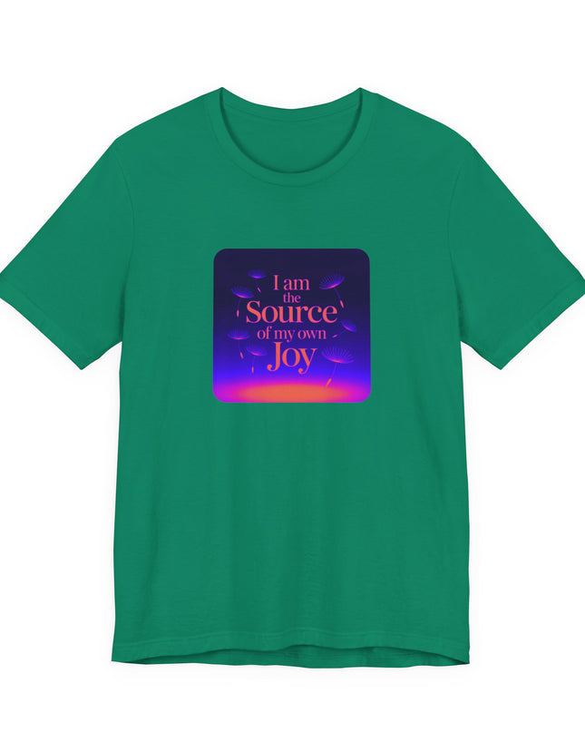 "I Am the Source of my Own Joy, (Energy for Success)" Women's and Men's Jersey Short Sleeve Tee