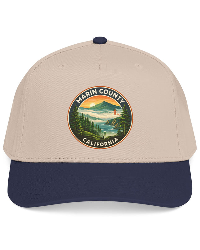 "Marin County, Above the Fog" Mid Profile Baseball Cap
