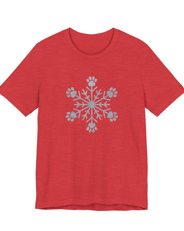 "Snowflake with paws" Unisex Jersey Short Sleeve Tee