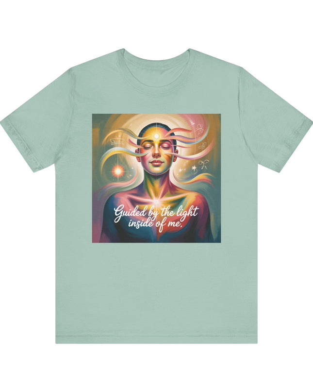 "Guided by the Light Inside of Me" Unisex Jersey Short Sleeve Tee