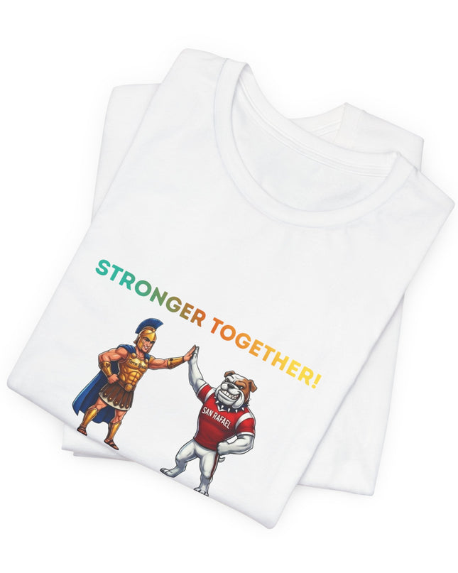 "Stronger Together SR and TL Mascots" Unisex Jersey Short Sleeve Tee