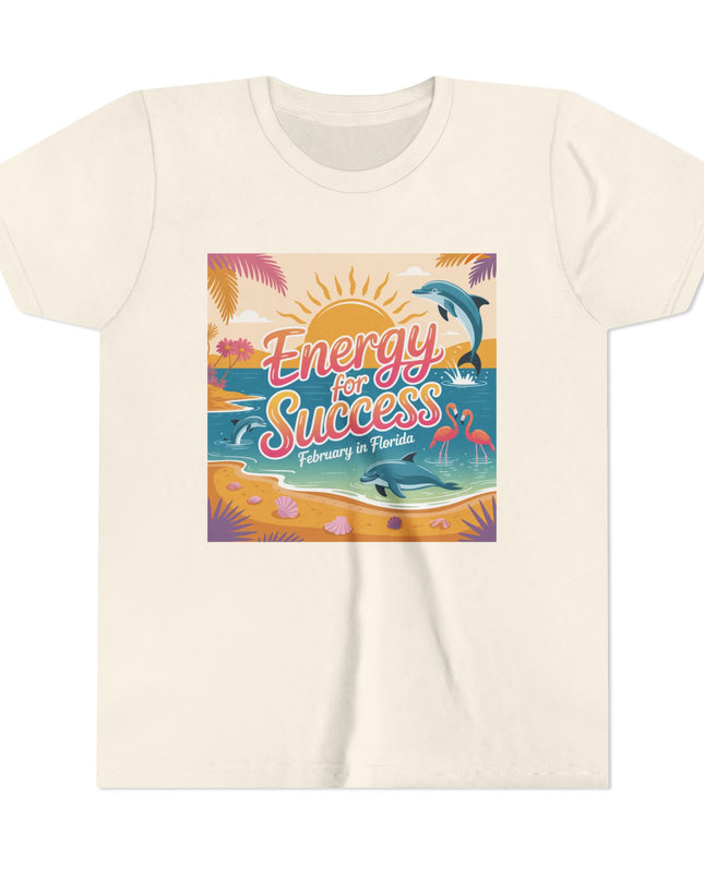 "February in Florida, Energy for Success" Youth Short Sleeve Tee