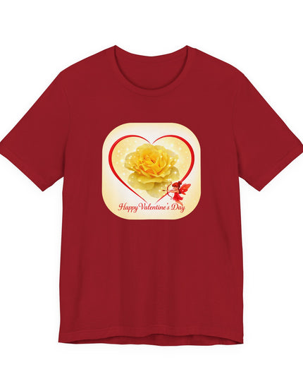 "Happy Valentine's Day" Unisex Jersey Short Sleeve Tee