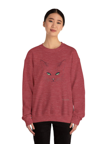 "Cat Face Sketch" Unisex Adult Sweatshirt
