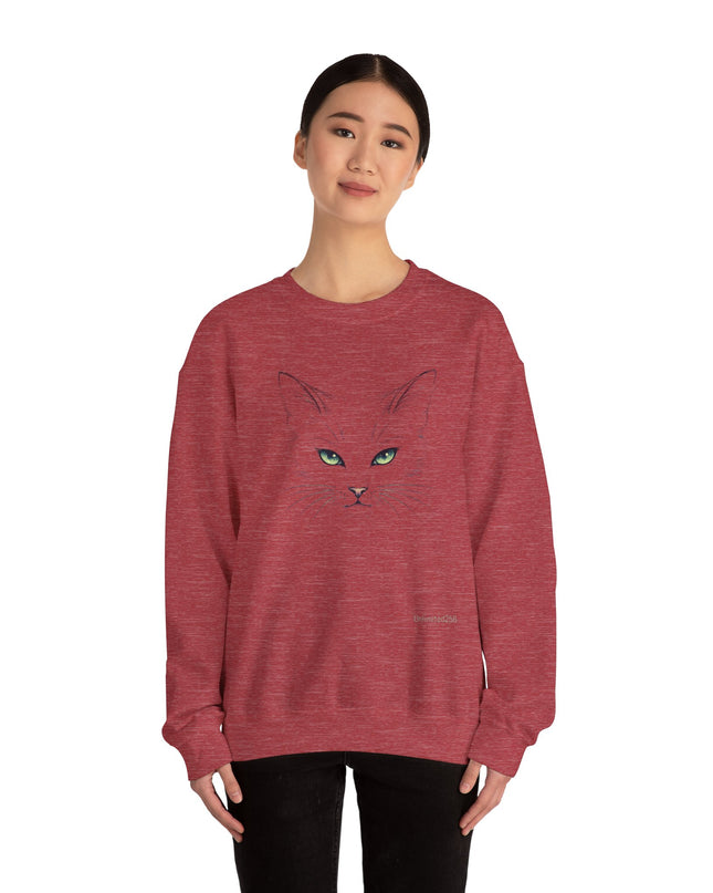 "Cat Face Sketch" Unisex Adult Sweatshirt