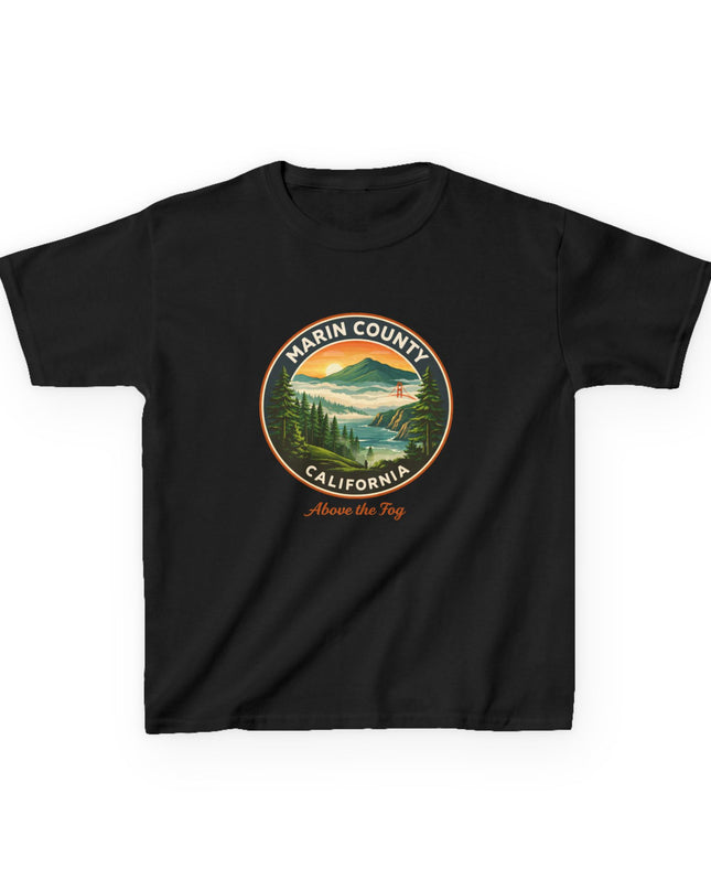 "Marin County, Above the Fog" Kids Heavy Cotton Tee