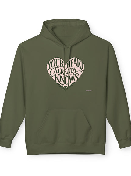 "Your Heart Already Knows"Unisex Midweight Softstyle Fleece Hoodie