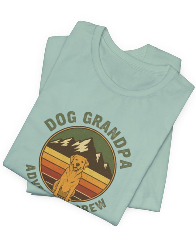 "Dog Grandpa Adventure Crew" Unisex Jersey Short Sleeve Tee