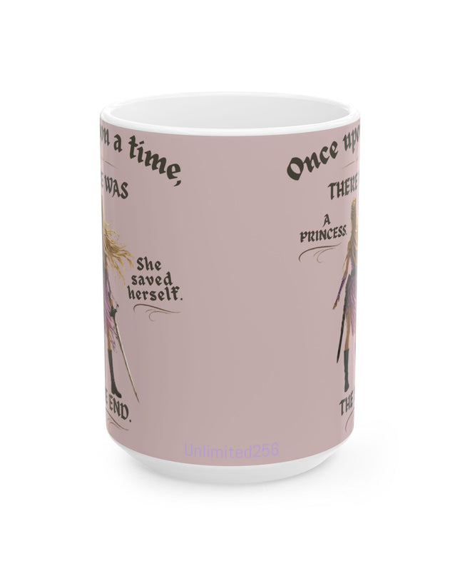 "She Saved Herself" Ceramic Mug, (11oz, 15oz)