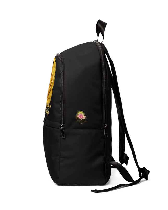 "My Father Says I am Royalty" Unisex Fabric Backpack