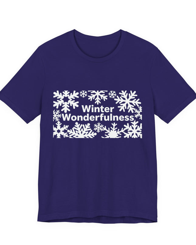 "Winter Wonderfulness" Unisex Jersey Short Sleeve Tee