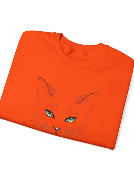 "Cat Face Sketch" Unisex Adult Sweatshirt