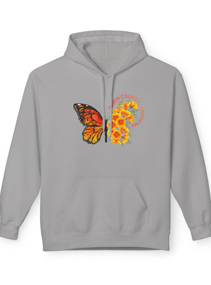 "Butterflies and Poppies Marin County, California" Unisex Midweight Softstyle Fleece Hoodie