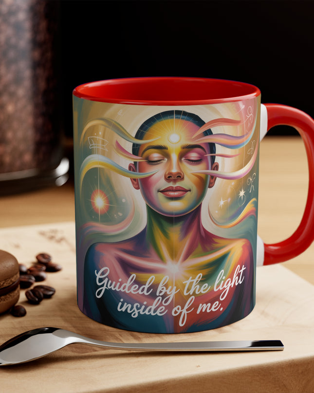 "Guided by the Light Inside Me" Accent Mug